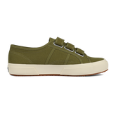 Superga Strap Green Military Off White